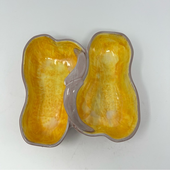 Stangl Vintage Mod Century Modern Glazed Double Sided Pottery Serving Dish - Picture 5 of 10